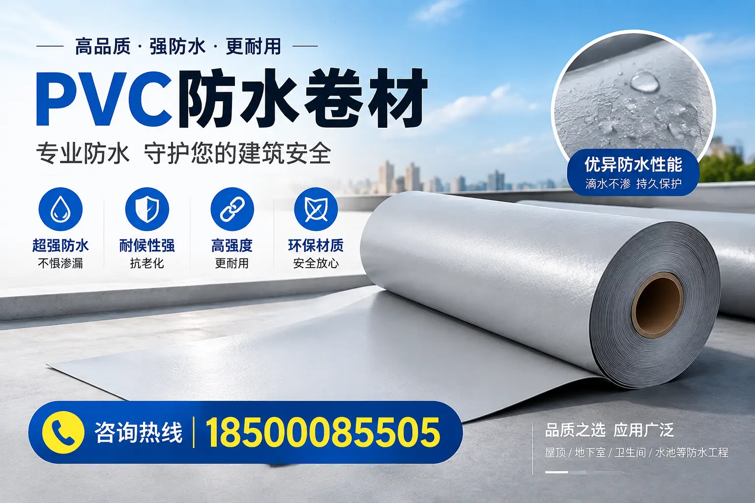 昌江地区pvc防水卷材的市场现状与发展趋势